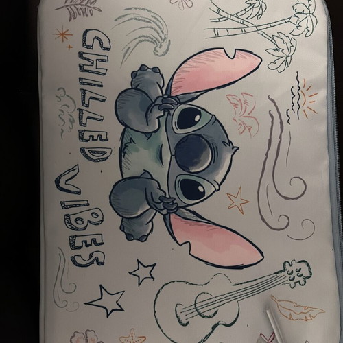 Stitch laptop case blue, new