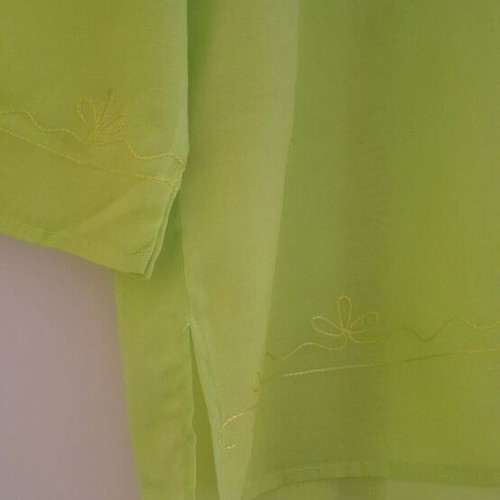 Transparent green kaftan, one size, airy beachwear