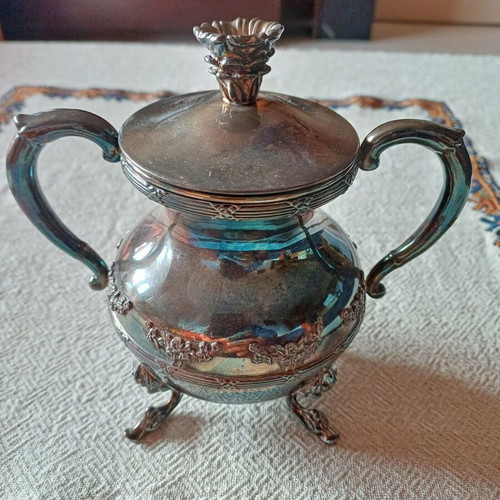 Vintage Leonard & International Silver serving set used