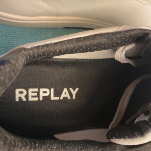 Replay Polaris Perf Polys Studio sneakers size 43, like new, white-black