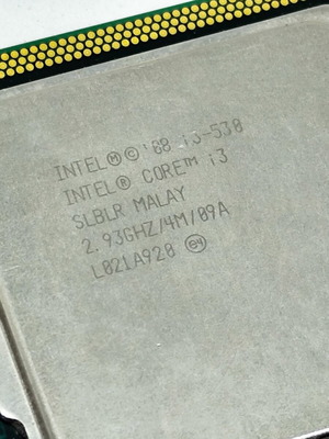 Intel Core i3-530 processor used, untested, LGA 1156 socket