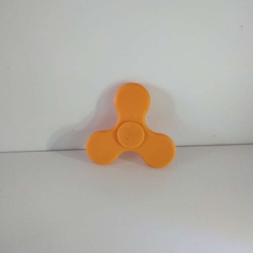 Fidget Spinner new, orange, 3D printed by Maxx