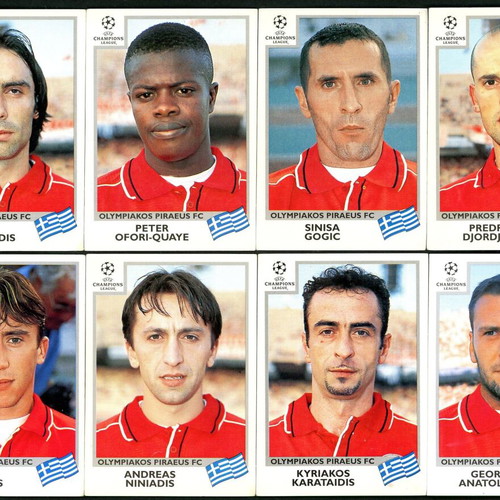 1999-2000 Panini Champions League Olympiacos 11 stickers