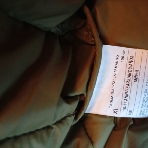 Benetton boys' jacket 10-11 years like new, green, 150 cm
