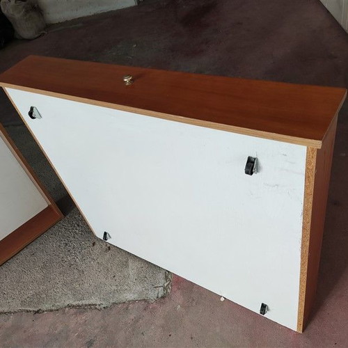 Storage drawers used, set of 2, wooden with wheels for under bed