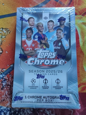 Topps Chrome UEFA Club Competitions 2025/26 καινούργιο με 2 μαγνητικές θήκες
