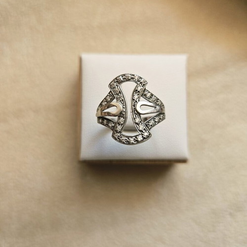 White gold ring 585 14K