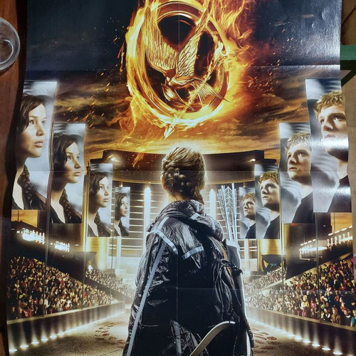 Hunger Games poster like new, size 40.5x28.5