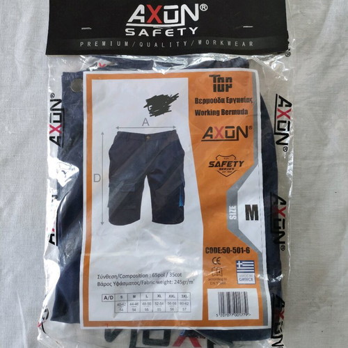 Axon Shorts Top Medium working Bermuda blue new