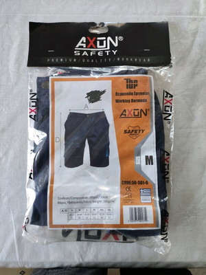 Axon Shorts Top Medium working Bermuda blue new