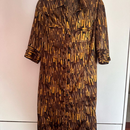 Zara dress gold like new, size L