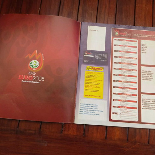 Άλμπουμ Panini Euro 2008 σαν καινούργιο, κενό χωρίς αυτοκόλλητα