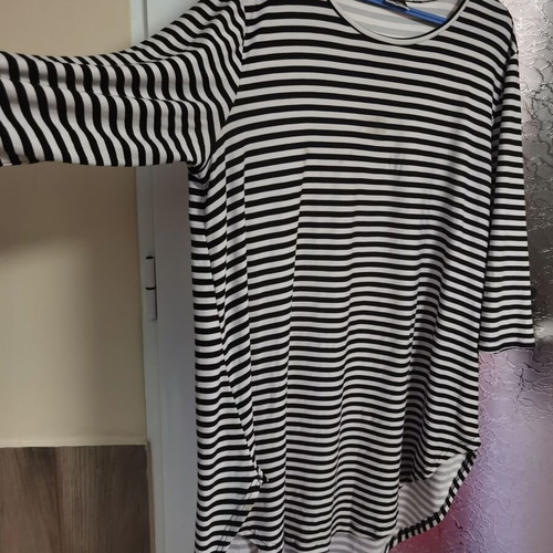 Summer blouse XXL striped black and white like new