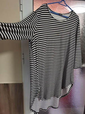 Summer blouse XXL striped black and white like new