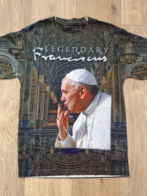 The Legendary Pope Francis Graphic T-shirt Mens Size S like new