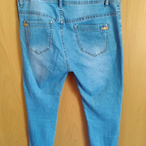 Zara Light Blue Jeans with Rips like new, size L 40 12