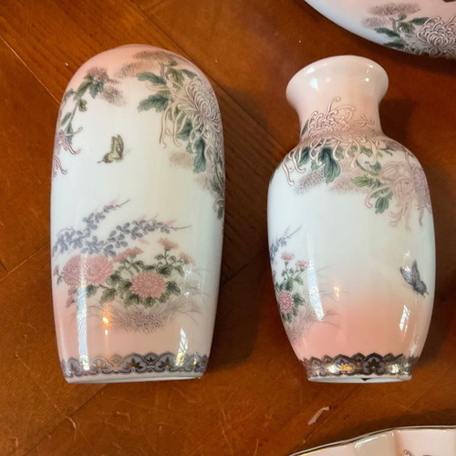 Japanese porcelain set 6 pcs St Michael Kyoto design in almost like new condition