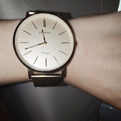 Oozoo women's watch used, gold color, 40mm