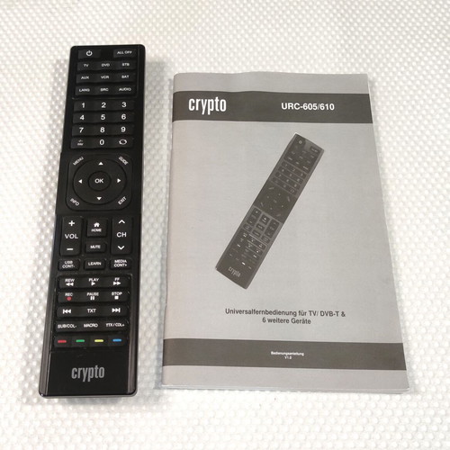 Crypto URC-605 Programmable Remote Control Like New with Manual