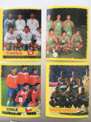 Mundial 98 stickers pack of 4 like new