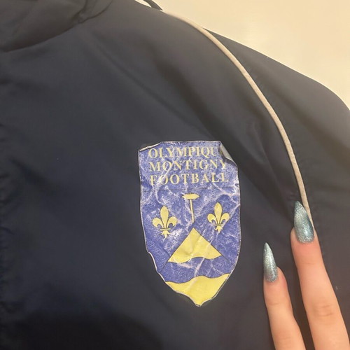 Nike jacket used, thin and waterproof, blue, size M