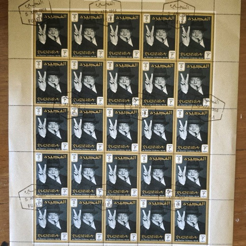 Sir Winston Churchill 1966 Complete Stamp Sheet like new