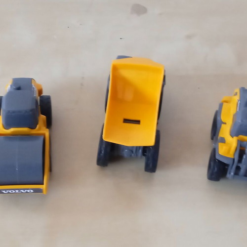 Volvo Dickie Toys vehicle set used, pack of 3