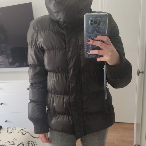 Sisley Benetton black down jacket used