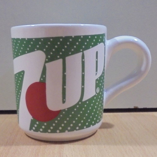 7 UP vintage promotional mug used