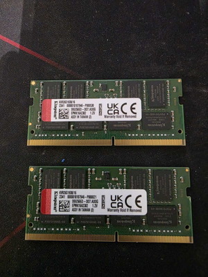 Kingston 2x16GB DDR4 2666MHz SODIMM RAM σαν καινούργιο