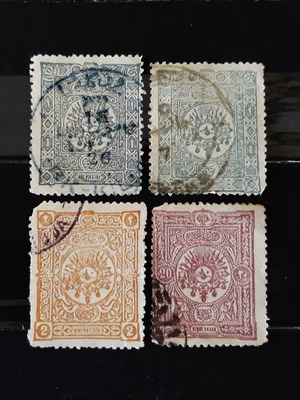 Γραμματόσημα Οθωμανικής Αυτοκρατορίας 1892 σαν καινούργια, σετ 4