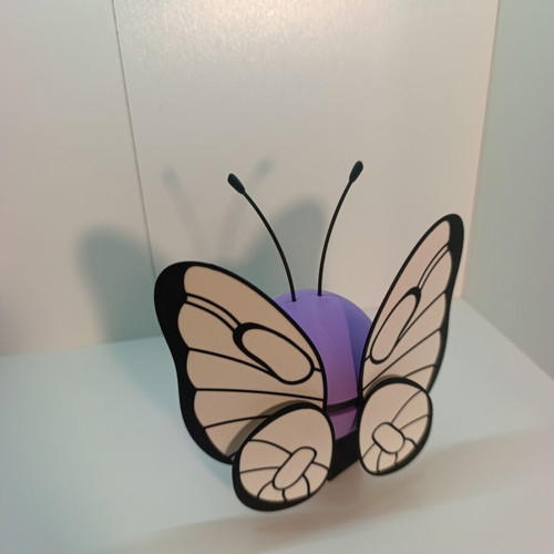 Butterfree Pokéball Clicker 3D printed, new