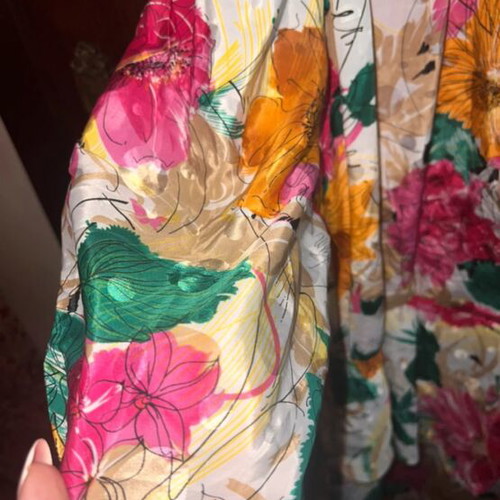 Floral midi dress vintage like new, size 42, multicolor