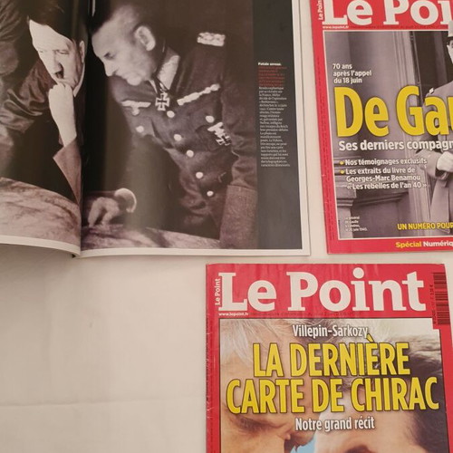 Le Point magazines used, pack of 3 issues