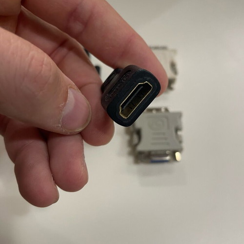 Adapters and DVI card used