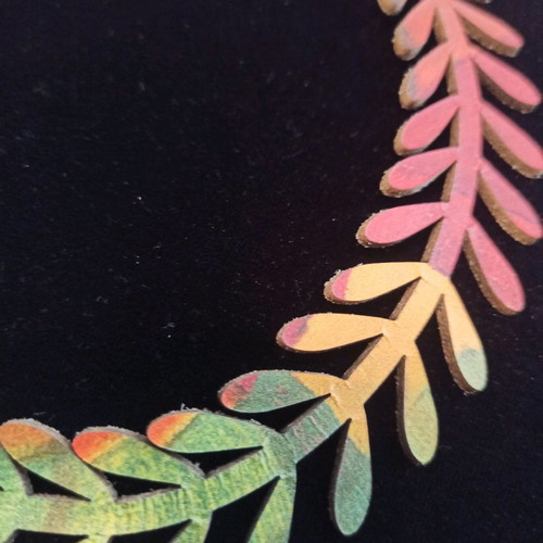 Leather necklace like new, multicolored, from Goulandris Museum