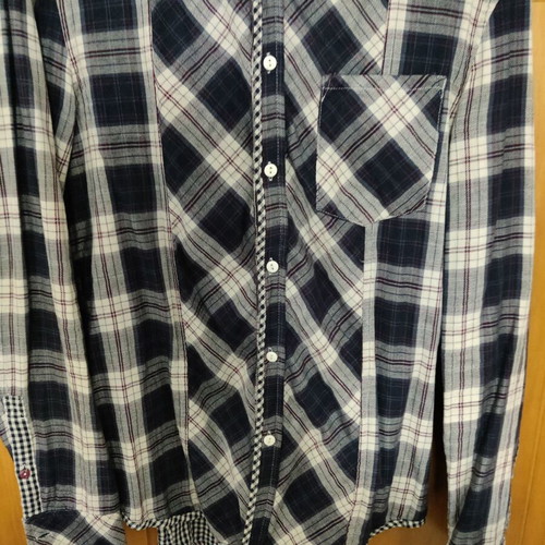 Pepe Jeans checked shirt used, size medium, blue