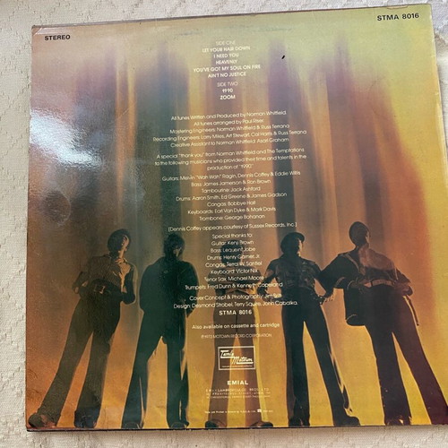 The Temptations 1990 vinyl record used
