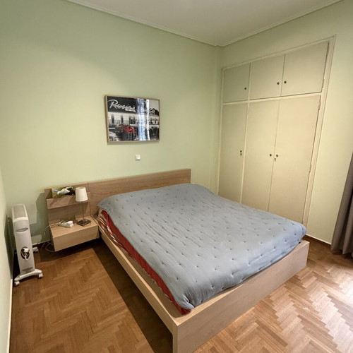 IKEA double bed 160x200 cm with mattress and topper