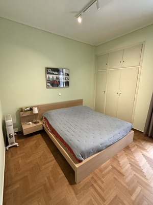 IKEA double bed 160x200 cm with mattress and topper