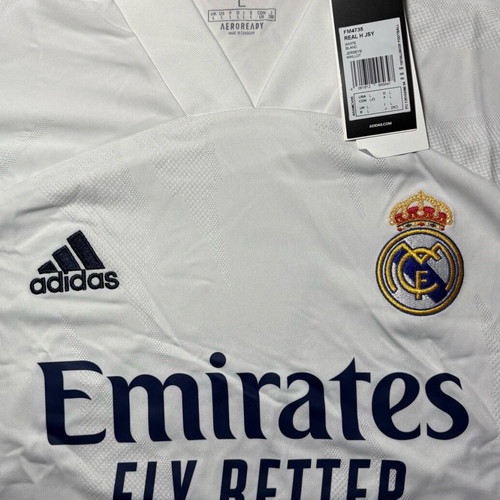Adidas Real Madrid Home Jersey brand new with tags, white with pink