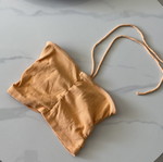 Zara καλοκαιρινό tube top σαν καινούργιο, ριπ ελαστικό ύφασμα, πορτοκαλί