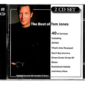 CD ΔΙΠΛΟ / THE BEST OF TOM JONES / 40 HITS