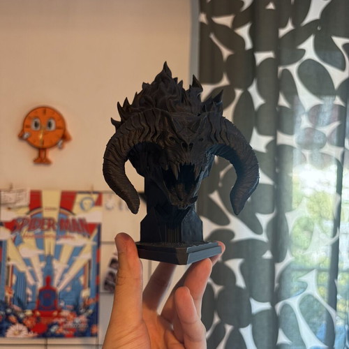 Balrog bust with detachable base