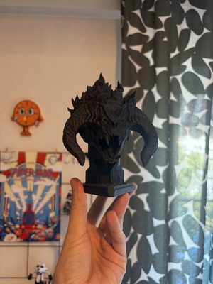 Balrog bust with detachable base