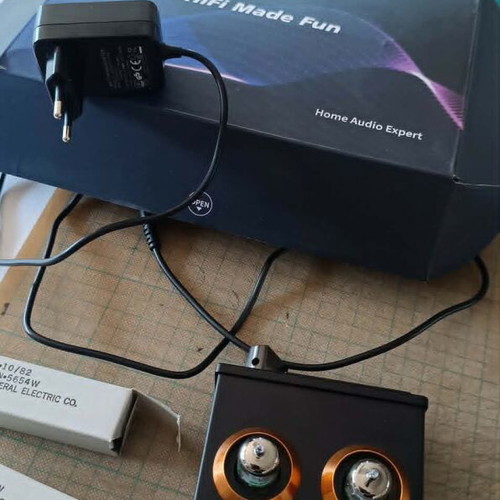 Fosi Audio BOX X2 Tube MM Phono Preamp, black