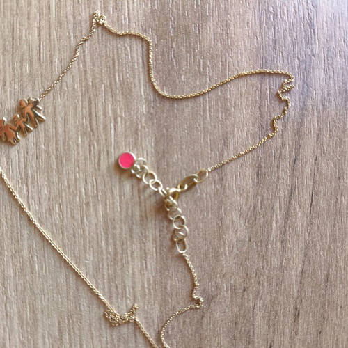 Anna Maria Mazaraki family necklace 18K gold plated like new