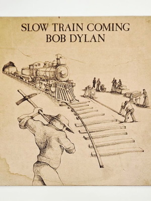 Bob Dylan Slow Train Coming винилов албум употребяван, гръцко издание 1979