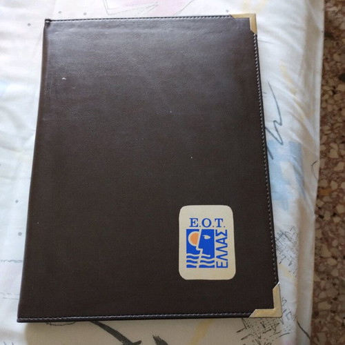 Notebook folder like new with Greek National Tourism Organization logo