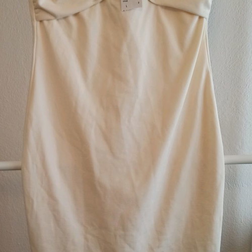 Forever 21 strapless dress new, size Large, ecru
